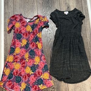 Two lularoe dresses in GUC girls size 10